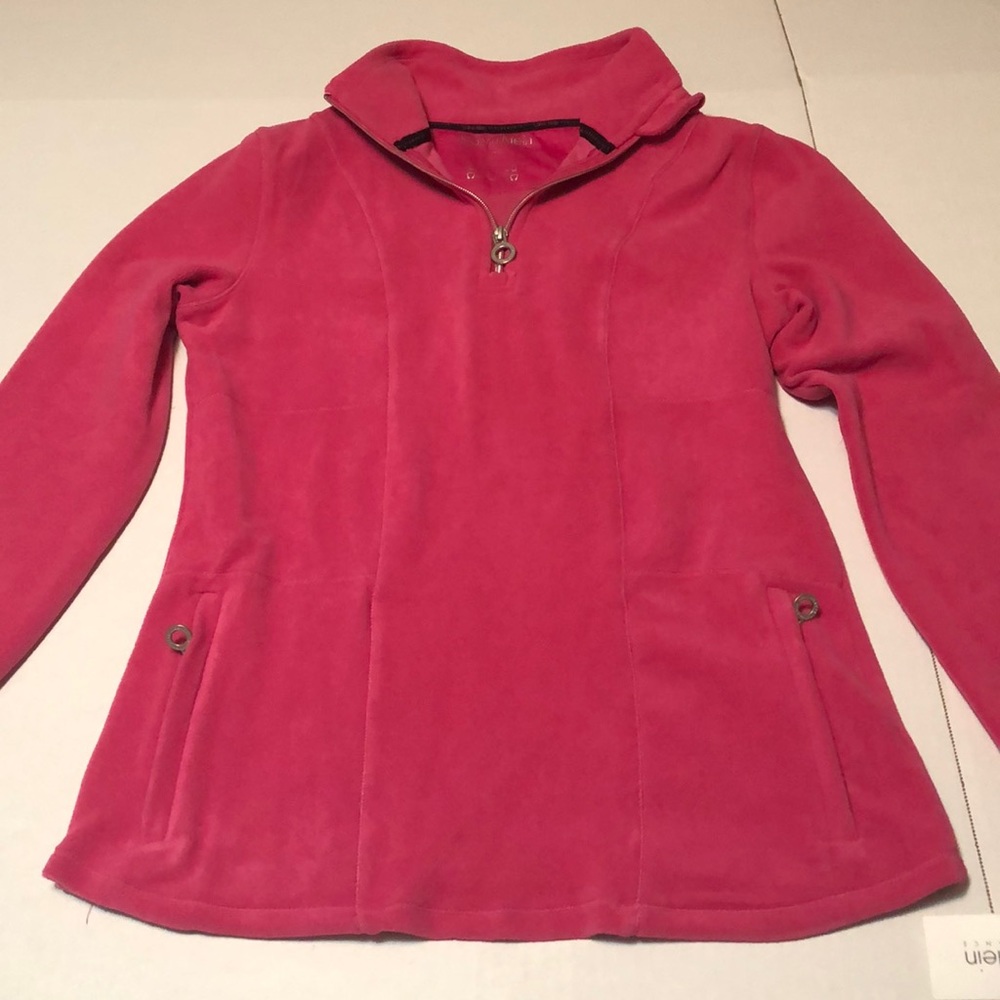 NWT Calvin Klein Large 1/2 zip fleece pullover